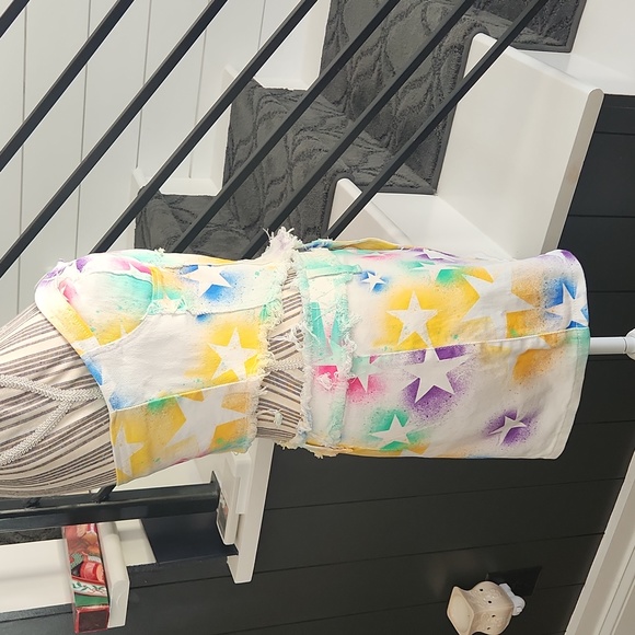 SHEIN Stars Denim Bustier Top and Mini Skirt Set - Picture 4 of 16